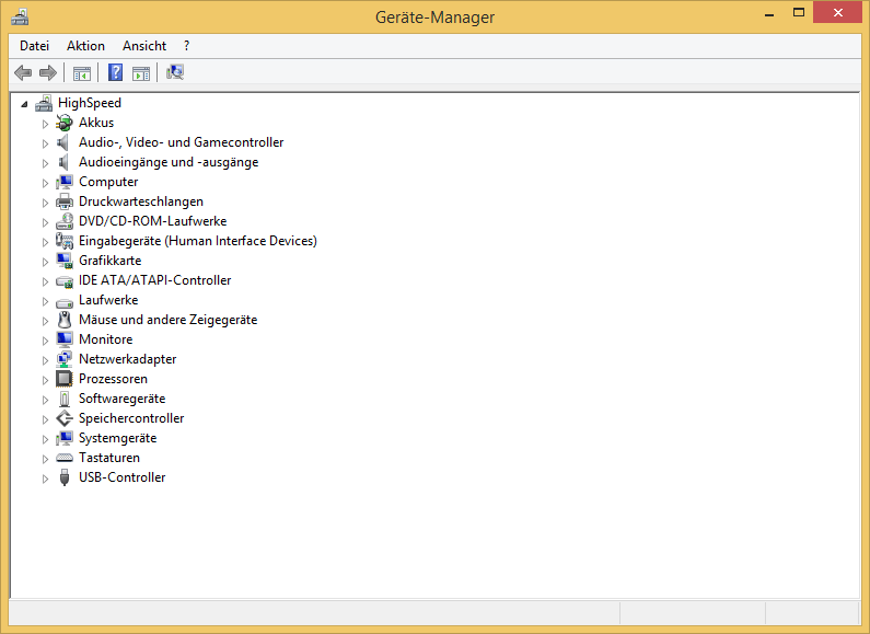 Screenshot Windows Geräte Manager