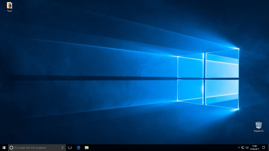 Screenshot eines Windows 10 Dekstops
