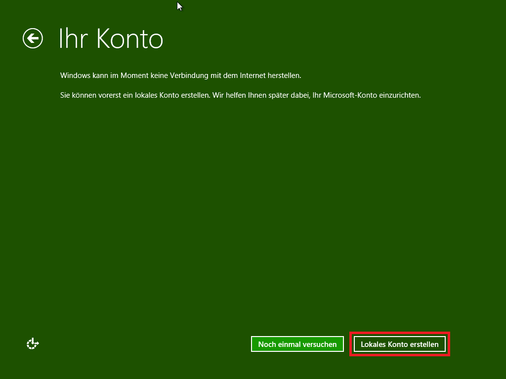 Windows 8.1 installieren - kein Internet
