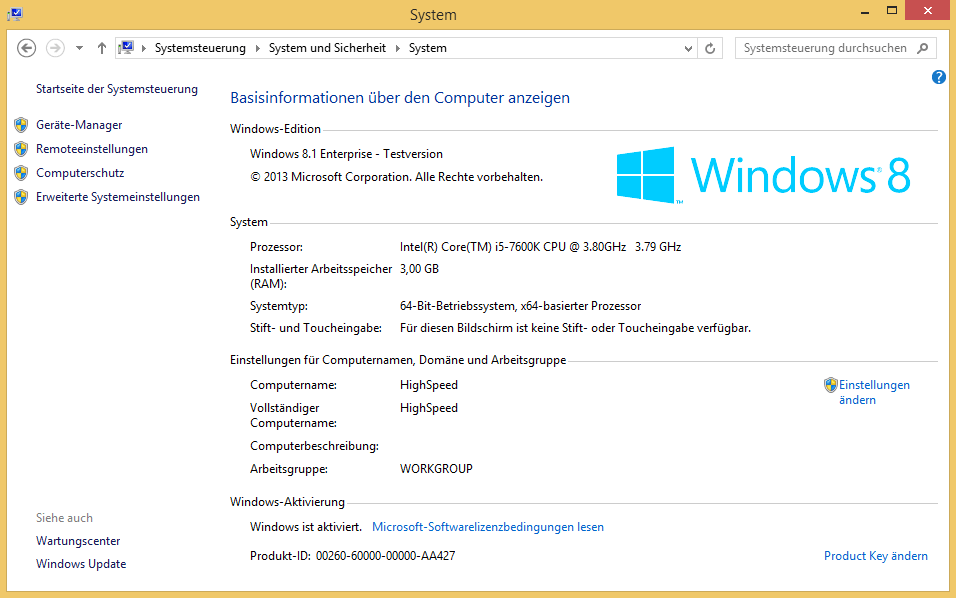Windows 8.1 System